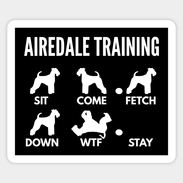 Airedale Dog Training Airedale Dog Tricks Sticker by DoggyStyles